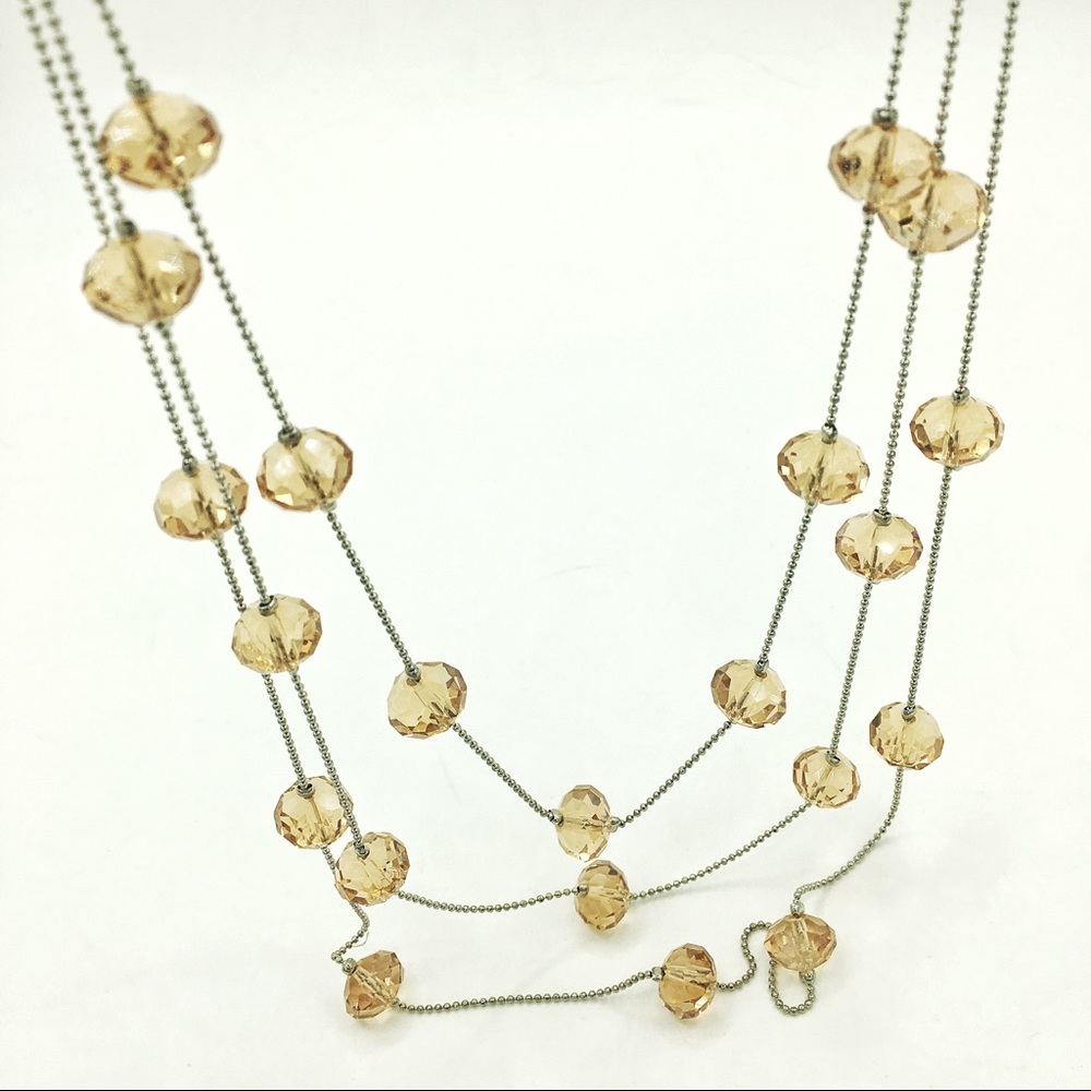 Crystal stone neklace NWOT